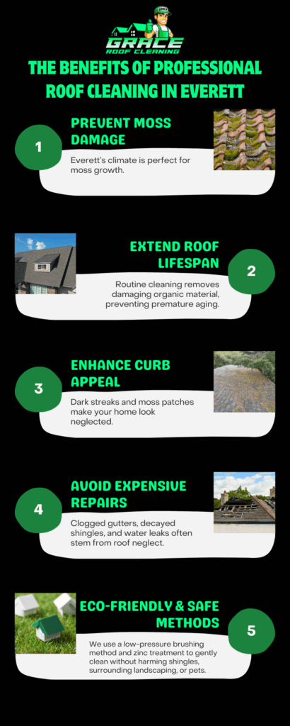 The Benefits of Professional Roof Cleaning in Everett